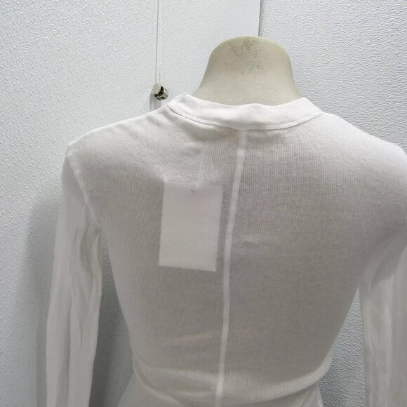 NEW BITE STUDIOS Womens Long-Sleeve Thin Jersey T-Shirt Size S White - Picture 3 of 12